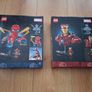 LEGO 76326 Marvel Iron Spider-Man Bust + LEGO 76327 Marvel Iron Man MK4 Bust Image 2