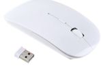Slim Wireless Mouse For Pc Laptop White