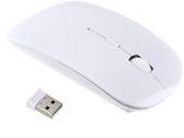 Slim Wireless Mouse For Pc Laptop White