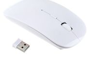 Wireless Slim Optical Mouse White For PC LAPTOP