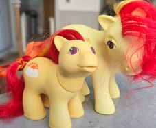Mammy and Son Custom Sunburst Mountain Boy Ponies using MLP G1 Base My Little Pony