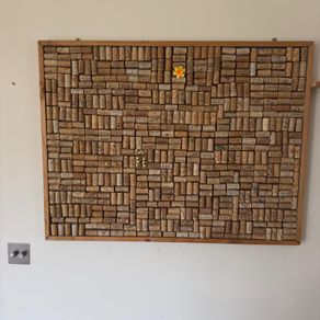wine cork wall board