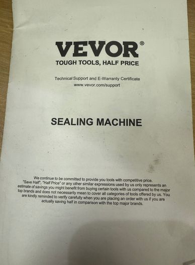 VEVOR Sealing Machine