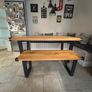 CALIA Oak Small Rectangle Dining Table Image 4