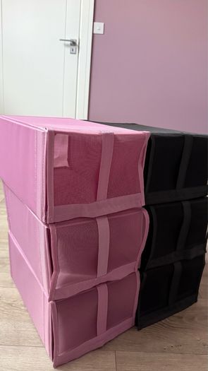 12 foldable shoe storage boxes