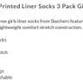 Skechers Girl's Trainer Socks, 2 x 3 Packs size 4-8.5 Image 3