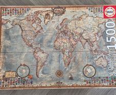 World map Jigsaw 1500