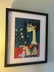 Framed diamond art picasso picture