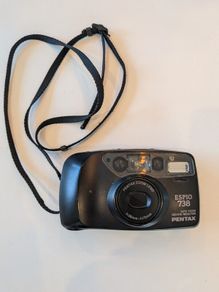 Pentax Espio 738 35mm Film Camera  Tested Working