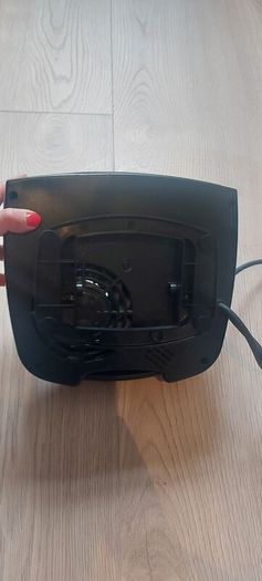 Compact red Electric fan heater