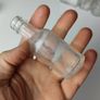 384 - Set of 5 Vintage Collectible Decorative Clear Glass Bottles Jars Inkwells Image 5