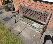 Garden bench for free