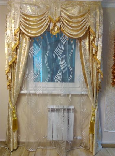 Curtains with Pelmet and Tulle 250 cm