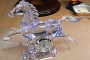 Clock horse figurine
