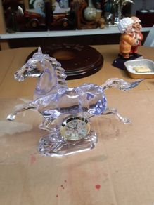Clock horse figurine