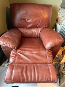 Brown leather Armchair Recliner