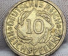 Germany 1929 A 10 Reichspfennig