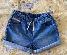 Next Girls Blue Denim Shorts - see 3 pics