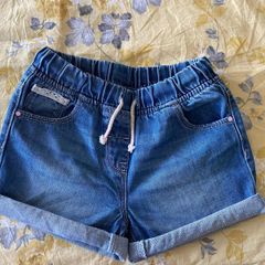 Next Girls Blue Denim Shorts - see 3 pics