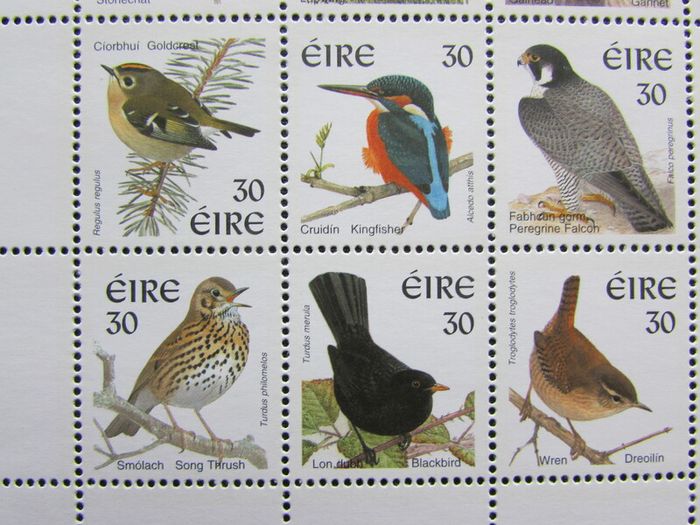 Ireland 1999.Sheet of 15 Definitive Irish Bird Stamps.15 Values,all 30p.Mint Never Hinged.