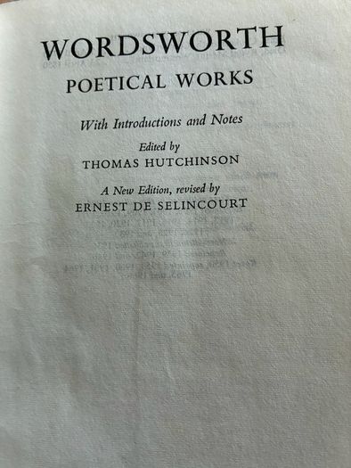 Wordsworth Poetical Works