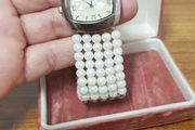 Vintage Watch with Pearl Bracelet
