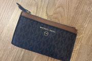 Michael Kors Brown &amp; Gold Card Case / Small Purse