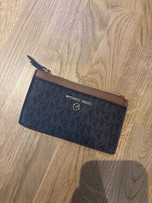 Michael Kors Brown & Gold Card Case / Small Purse