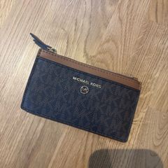 Michael Kors Brown & Gold Card Case / Small Purse