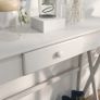 Wooden Console Table with 1 Drawer and 1 Storage Shelf for Living Room Entryway, 100cm x 30cm x 81cm, White Image 4