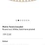 Swarovski gold tennis bracelet Image 5
