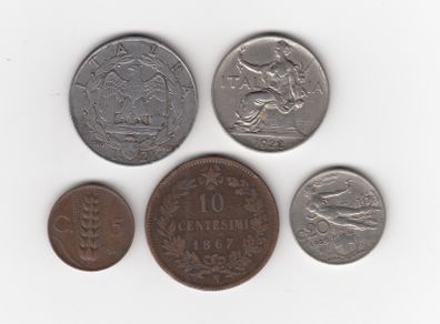 ITALIA, 5 x coins (No: 401)