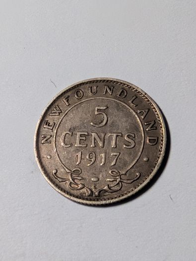 Canada silver 5 cent 1917.