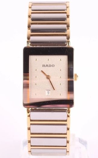 Unisex Rado Diastar Watch Silver Ceramic Date Quartz 25mm Working w/ Box&Papers
