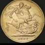 1887 Rarity 5 (R5) Gold Sovereign Image 2