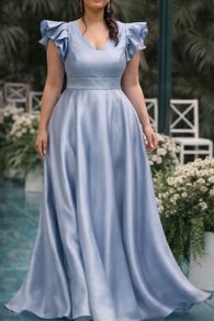 Satin Bridesmaid Dress Size 12 Perfect Condition