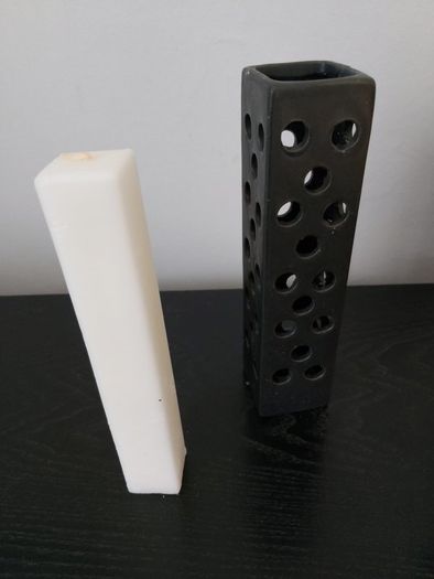 Two Candles in Candle Holders