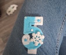 5th birthday Frozen Elsa Candle