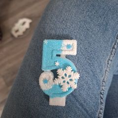 5th birthday Frozen Elsa Candle