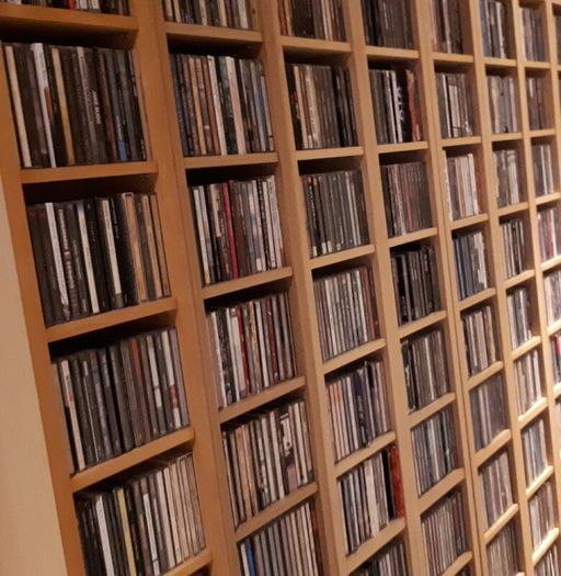 CD collection lots of different music genres