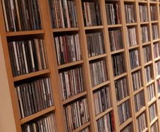 CD collection lots of different music genres