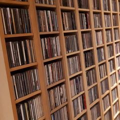 CD collection lots of different music genres