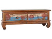 TV Cabinet 110x35x40 cm Reclaimed Teak Wood