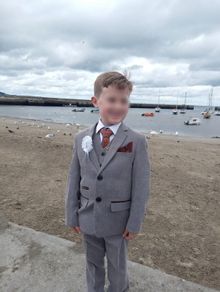 Boys Communion Suit and Shoes