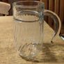 Luminarc glass pitcher with a ribbed design. Image 2