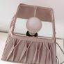 Contemporary Pink Fabric Square Pleated Lamp Image 5