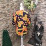 Vintage 90s 00s navy floral summer blazer size small medium Image 5