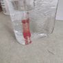 Kosta Boda Zweden Kjell Engman design vintage RED Ice glass candle holders / sticks. Image 6