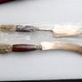 Vintage Serving Set Pre1939 Thailand brass wood Image 3