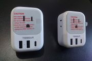 2 x TESSAN Travel Plug Adapters EU to USwith USB-C/ USB New